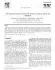 Research paper thumbnail of Electropolymerization of acetonitrile solutions containing aniline and thiophene