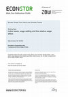 Research paper thumbnail of Labor Taxes, Wage Setting and the Relative Wage Effect