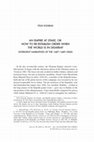 Research paper thumbnail of “An Empire at Stake, or: how to Re-establish Order when the World is in Disarray. Divergent Narratives of the 1687–1689 Crisis”, in: Turcica 50 (2019), pp. 383–415