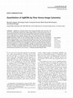 Research paper thumbnail of Quantitation of AgNORs by Flow Versus Image Cytometry