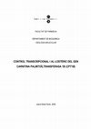 Research paper thumbnail of Control transcripcional i al.lostèric del gen carnitina palmitoïl-transferasa 1B(CPT1B)