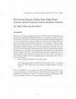 Research paper thumbnail of Reconciling Religion: Bulleh Shah, Ralph Waldo Emerson and the American Transcendentalist Tradition