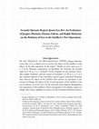 Research paper thumbnail of Secunda Operatio Respicit Ipsum Esse Rei: An Evaluation of Jacques Maritain, Étienne Gilson, and Ralph McInerny on the Relation of Esse to the Intellect’s Two Operations