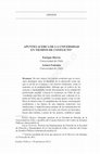 Research paper thumbnail of Apuntes acerca de la universidad en tiempos de conflicto