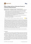 Research paper thumbnail of Study of Edge and Screw Dislocation Density in GaN/Al2O3 Heterostructure