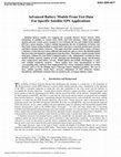 Research paper thumbnail of Advanced battery models from test data for specific satellite EPS applications