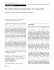 Research paper thumbnail of Microbial production and applications of 1,2-propanediol