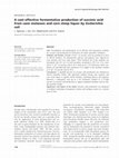 Research paper thumbnail of A cost effective fermentative production of succinic acid from cane molasses and corn steep liquor by Escherichia coli