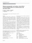 Research paper thumbnail of Dilinoleoyl-phosphatidic acid mediates reduced IRS-1 tyrosine phosphorylation in rat skeletal muscle cells and mouse muscle