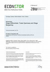 Research paper thumbnail of Wage Differentials: Trade Openness and Wage Bargaining