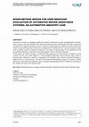 Research paper thumbnail of Mixed-Method Design for User Behavior Evaluation of Automated Driver Assistance Systems: An Automotive Industry Case