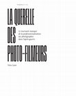 Research paper thumbnail of La querelle des photofilmeurs. Le tournant manqué de la professionnalisation des photographes dans l’après-guerre [en ligne]