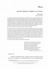 Research paper thumbnail of The Agrarian Capitalism: England versus France