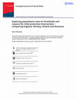 Research paper thumbnail of Exploring populations view on thresholds and reasons for child protection intervention – comparing England, Norway, Poland and Romania