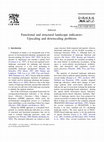 Research paper thumbnail of Functional and structural landscape indicators: Upscaling and downscaling problems