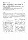 Research paper thumbnail of Landscape patch shape complexity as an effective measure for plant species richness in rural landscapes