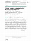 Research paper thumbnail of Posterior Approach in Management of Phacomorphic Angle Closure