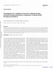 Research paper thumbnail of Investigation of a significant increase in referrals during neonatal hearing screening: a comparison of Natus ALGO Portable and ALGO 3i