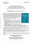 Research paper thumbnail of Call for Special Issue Papers: Intersecting Identities in Autistic Adults