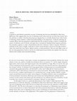 Research paper thumbnail of SEXUAL REFUSAL: THE FRAGILITY OF WOMEN'S AUTHORITY