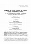 Research paper thumbnail of The Roman villa of Salar (Granada). The sculptural program in archaeological context * La villa romana de Salar (Granada).