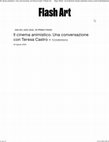 Research paper thumbnail of Il cinema animistico. Una conversazione con Teresa Castro | | Flash Art