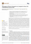 Research paper thumbnail of Advantages of Porcine Xenograft over Autograft in Sinus Lift: A Randomised Clinical Trial