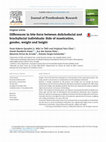 Research paper thumbnail of Differences in bite force between dolichofacial and brachyfacial individuals: Side of mastication, gender, weight and height