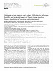 Research paper thumbnail of Additional carbon inputs to reach a 4 per 1000 objective in Europe: feasibility and projected impacts of climate change based on Century simulations of long-term arable experiments