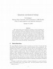 Research paper thumbnail of Quantum Mechanical Biology