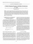 Research paper thumbnail of A model of quantum dynamics with built-in decoherence