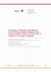 Research paper thumbnail of Proposing a Theoretical and State-of-the-Art Didactic Model to Balance Oral Communication Fluency and Accuracy in English as a Foreign Language