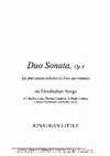 Research paper thumbnail of Duo Sonata, Op.4, on Elizabethan Themes [for Percussion soloists]