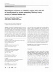 Research paper thumbnail of Physiological responses to cadmium, copper, lead, and zinc of Sinorhizobium sp. strains nodulating Medicago sativa grown in Tunisian mining soils