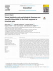 Research paper thumbnail of Visual similarity and psychological closeness are neurally dissociable in the brain response to vicarious pain