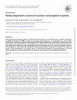 Research paper thumbnail of Redox-dependent control of nuclear transcription in plants