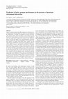 Research paper thumbnail of Prediction of barley progeny performance in the presence of genotype-environment interaction