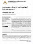 Research paper thumbnail of Cryptography: Security and Integrity of Data Management