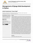 Research paper thumbnail of Management of Django Web Development in Python