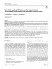 Research paper thumbnail of Next of kin’s quality of life before and after implementation of a knowledge-based palliative care intervention in nursing homes