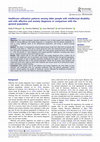 Research paper thumbnail of Healthcare utilisation patterns among older people with intellectual disability and with affective and anxiety diagnoses in comparison with the general population