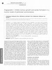 Research paper thumbnail of Angiopoietin-1 inhibits tumour growth and ascites formation in a murine model of peritoneal carcinomatosis