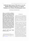 Research paper thumbnail of Uniformity Improvement of Micromirror Array for Reliable Working Performance as an Optical Modulator in the Maskless Photolithography System