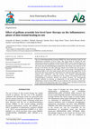 Research paper thumbnail of Effect of gallium arsenide low-level laser therapy on the inflammatory phase of skin wound healing in rats