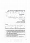 Research paper thumbnail of El liderazgo vietnamita después del XII Congreso del Partido Comunista de Vietnam y la continuidad de las reformas económicas