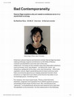 Research paper thumbnail of Bad Contemporaneity: An Interview with Sianne Ngai, by Matthew Rana (Kunstkritikk, August 2021)