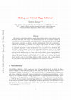 Research paper thumbnail of Ruling out critical Higgs inflation?