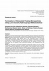 Research paper thumbnail of Formulation of nimesulide floating microparticles using low-viscosity hydroxypropyl methylcellulose