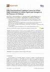 Research paper thumbnail of Edge Functionalized Graphene Layers for (Ultra) High Exfoliation in Carbon Papers and Aerogels in the Presence of Chitosan