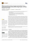 Research paper thumbnail of Optimising Electrical Power Supply Sustainability Using a Grid-Connected Hybrid Renewable Energy System—An NHS Hospital Case Study